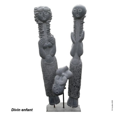 Sculpture intitulée "Divin enfant" par Philippe Nicodème, Œuvre d'art originale