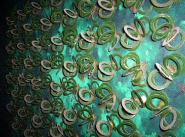 "..Clonazione vegetale di muschi e licheni.." Painting titled ""..Clonazione veget…" by Nico Finocchio, Original Art, Oil