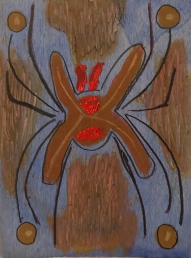 Pintura intitulada "Spider" por Nicoking, Obras de arte originais, Acrílico