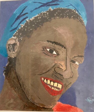 Ζωγραφική με τίτλο "Carribean smile" από Nicola Bernieri, Αυθεντικά έργα τέχνης, Ακρυλικό