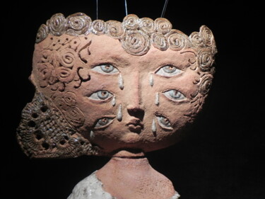 Скульптура под названием "Ophélie" - Nicola Deux, Подлинное произведение искусства, Керамика