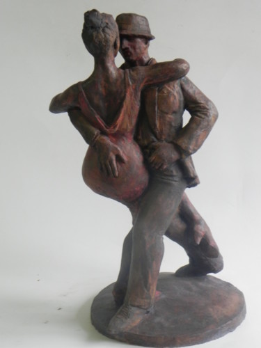 Sculpture titled "Tango" by Nicola Deux, Original Artwork, Ceramics