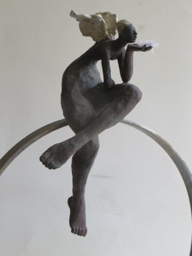Sculpture intitulée "Souffle" par Nicola Deux, Œuvre d'art originale, Céramique