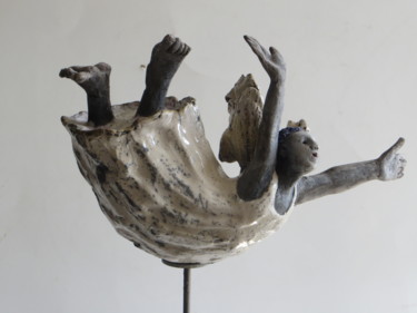 Sculpture intitulée "Envol" par Nicola Deux, Œuvre d'art originale, Céramique