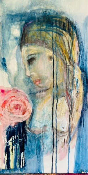 Painting titled "Femme" by Nicola Wöll, Original Artwork, Acrylic