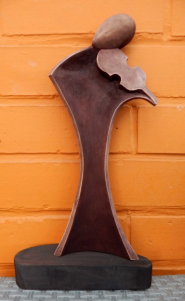 雕塑 标题为“Violoniste” 由Nicolae Teisanu, 原创艺术品, 木