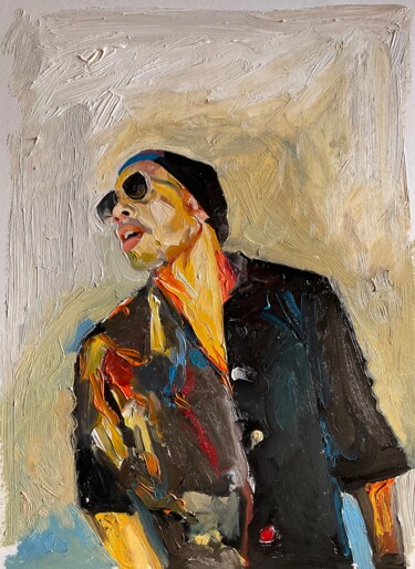 Painting titled "Joey" by Philippe Nicolaï, Original Artwork, Oil