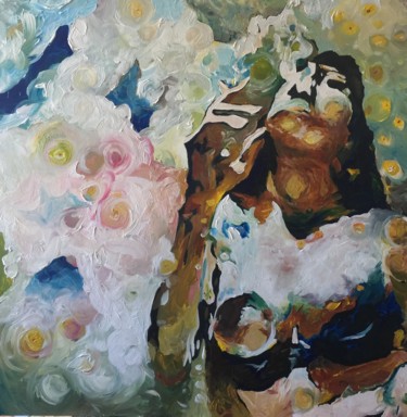 Картина под названием "fume ma belle" - Philippe Nicolaï, Подлинное произведение искусства, Акрил