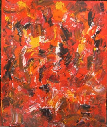 Pittura intitolato "Ibrido Di Sangue E…" da Nicola Mastroianni, Opera d'arte originale, Olio