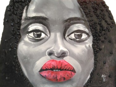 Peinture intitulée "Red Kiss ( Rouge Ba…" par Nicolas Alibar, Œuvre d'art originale, Huile