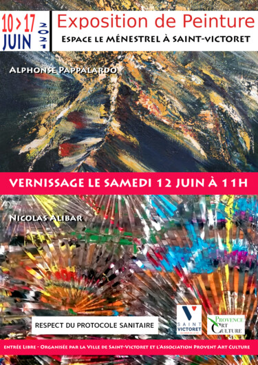 Pittura intitolato "Exposition 2021" da Nicolas Alibar, Opera d'arte originale, Fotomontaggio