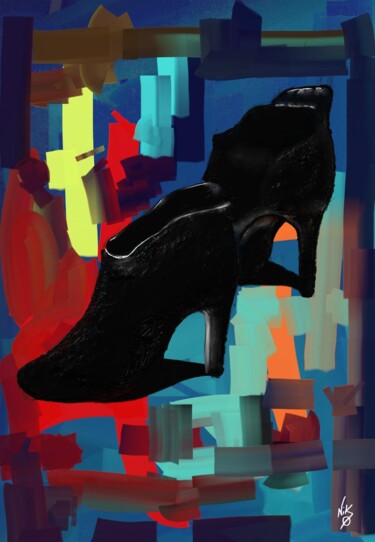 Artes digitais intitulada "Anne-Marie's Shoes" por Nicolas Alibar, Obras de arte originais, Pintura digital