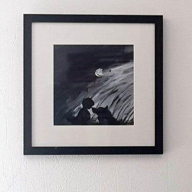 Painting titled "Tête-à-tête" by Nicolas Ayme, Original Artwork, Acrylic Mounted on Glass