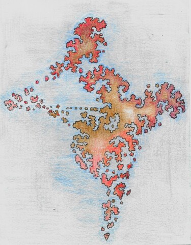 Dibujo titulada "Amérique" por Nicolas Boldych, Obra de arte original, Pastel
