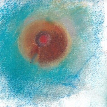 Dessin intitulée "Île volcan" par Nicolas Boldych, Œuvre d'art originale, Crayon