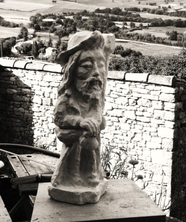 Sculpture titled "Saint Jacques de Co…" by Nicolas Bouriot (KRB1), Original Artwork, Stone