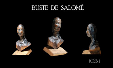 Sculpture intitulée "Salomé" par Nicolas Bouriot (KRB1), Œuvre d'art originale, Bois