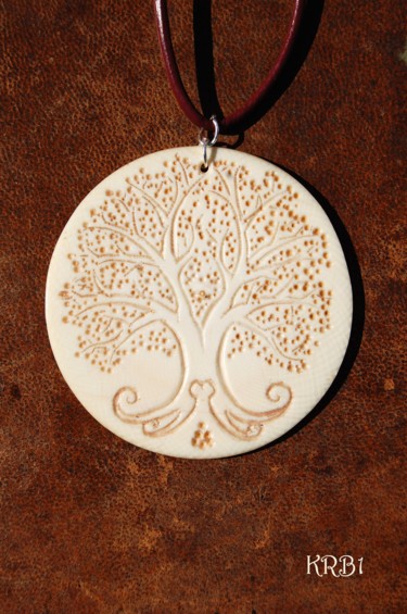 Artisanat intitulée "Pendentif Tree of L…" par Nicolas Bouriot (KRB1), Œuvre d'art originale