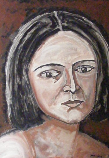 Pintura titulada "Clara Schumann" por Nicolas Cavuoto, Obra de arte original, Oleo