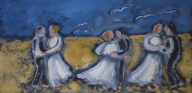 Painting titled "La danse" by Nicolas Cavuoto, Original Artwork, Oil