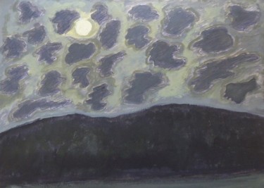 Pittura intitolato "Nuit d'hiver" da Nicolas Cavuoto, Opera d'arte originale, Olio