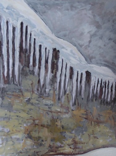 Картина под названием "Les stalagmites" - Nicolas Cavuoto, Подлинное произведение искусства, Масло