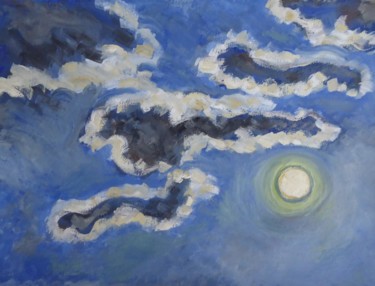 Pittura intitolato "Fin d'automne (2)" da Nicolas Cavuoto, Opera d'arte originale, Olio