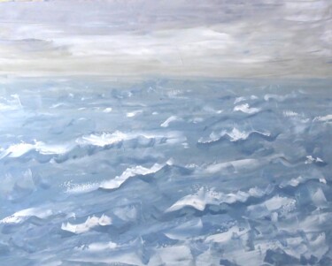 Peinture intitulée "Mer agitée (1)" par Nicolas Cavuoto, Œuvre d'art originale, Huile