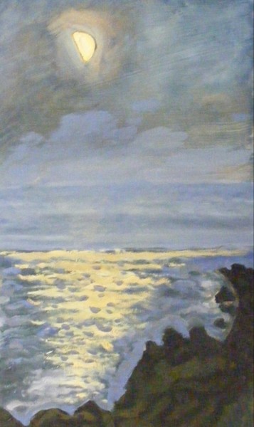 Peinture intitulée "Batz-sur-mer.(Breta…" par Nicolas Cavuoto, Œuvre d'art originale, Huile