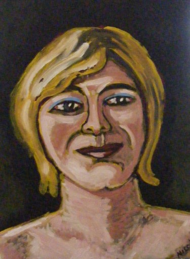 Malerei mit dem Titel "Mihaela" von Nicolas Cavuoto, Original-Kunstwerk, Öl