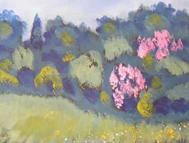 Painting titled "Provence" by Nicolas Cavuoto, Original Artwork, Oil