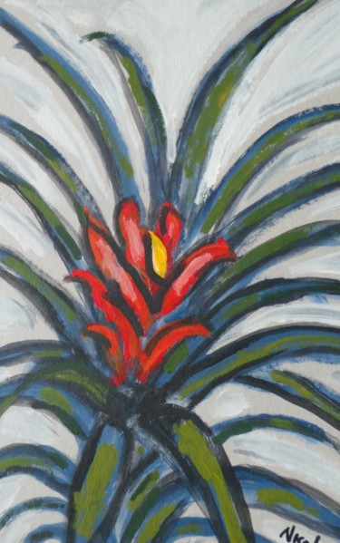 Peinture intitulée "Petite flamme" par Nicolas Cavuoto, Œuvre d'art originale, Huile