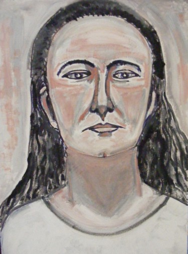 Pintura titulada "Georgia O 'Keeffe" por Nicolas Cavuoto, Obra de arte original, Oleo