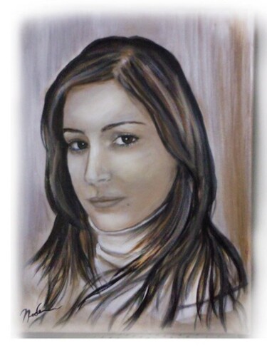 Painting titled "Emily" by Nicolas Chammat, Original Artwork, Acrylic