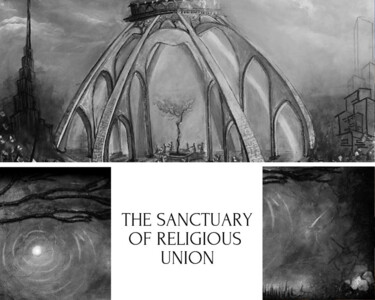 「The Sanctuary of Re…」というタイトルのデジタルアーツ Nicolas Chammatによって, オリジナルのアートワーク, 3Dスカルプティング