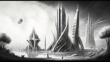 Solaria City Digital Arts titled "Solaria City" by Nicolas Chammat, Original Artwork, AI generated image