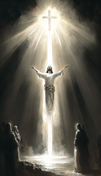 Arte digital titulada "Jesus My Beloved" por Nicolas Chammat, Obra de arte original, Imagen generada por IA