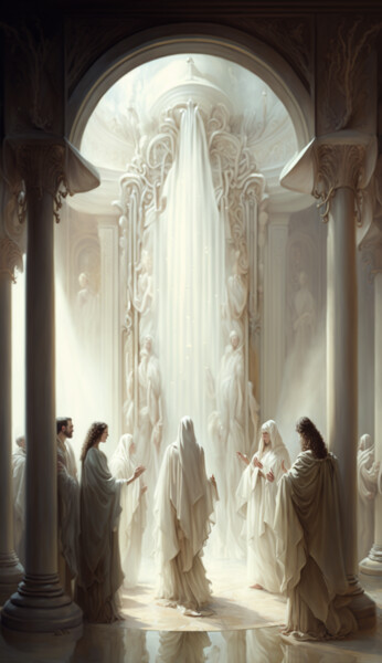Digital Arts titled "Holiness" by Nicolas Chammat, Original Artwork, AI generated image