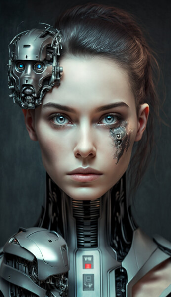 "Andrea" başlıklı Dijital Sanat Nicolas Chammat tarafından, Orijinal sanat, AI tarafından oluşturulan görüntü