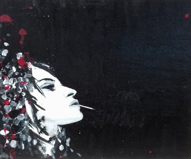 Painting titled "fumée" by Nicolas Couchet, Original Artwork, Acrylic