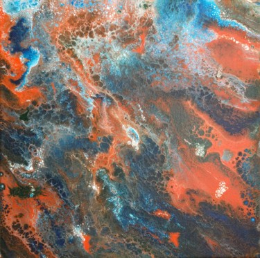 Painting titled "Coral Reef" by Nicolas D, Original Artwork, Acrylic