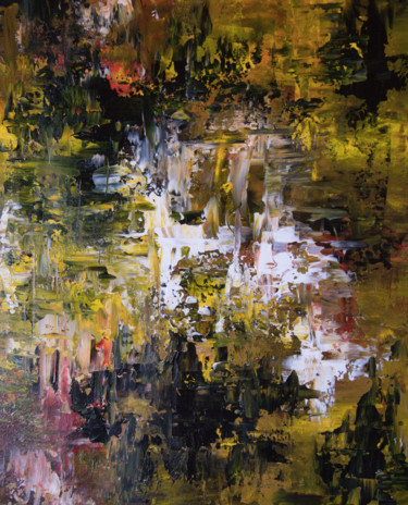 Painting titled "Abstrait no 11 #art…" by Nicolas Daubresse, Original Artwork, Acrylic Mounted on Wood Stretcher frame