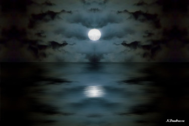 Photographie intitulée "Moonlight no 5" par Nicolas Daubresse, Œuvre d'art originale, Photographie manipulée
