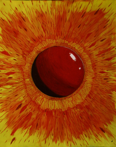 Peinture intitulée "A'Iris" par Nicolas Daubresse, Œuvre d'art originale, Acrylique Monté sur Châssis en bois