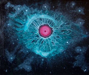 Peinture intitulée "The Eye of God" par Nicolas Daubresse, Œuvre d'art originale, Acrylique Monté sur Châssis en bois