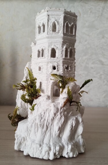 Sculptuur getiteld "La Torre" door Nicolas David Correa, Origineel Kunstwerk, Gips