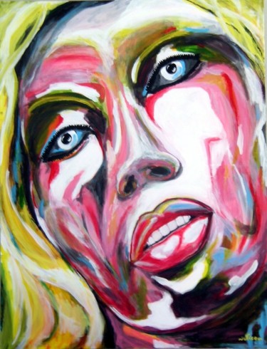 Peinture intitulée "couleurs-9" par Nico, Œuvre d'art originale, Acrylique