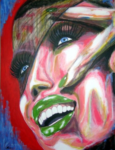 Malarstwo zatytułowany „couleurs-7” autorstwa Nico, Oryginalna praca, Akryl