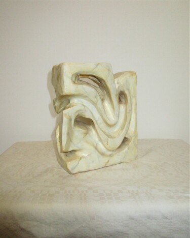 Sculpture intitulée "méandres 2" par Nico, Œuvre d'art originale, Argile