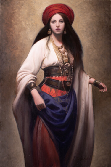 Painting titled "Soraya" by Nicolas Duffaud, Original Artwork, Oil
